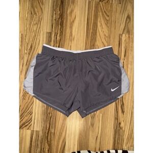 Nike Womens Dri-Fit Lined Running‎ Shorts Grey Size XL